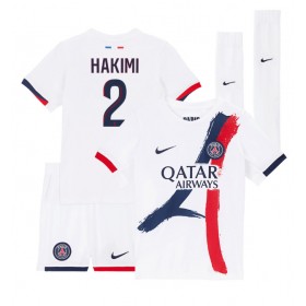 Paris Saint-Germain Achraf Hakimi #2 Borta Kläder Barn 2024-25 Kortärmad (+ Korta byxor)